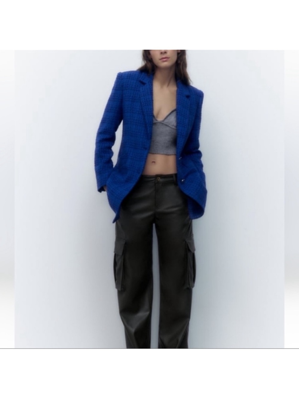 Zara long structured coat - Picture 4 of 9